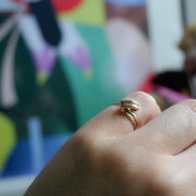 Vintage Puzzle Ring in 9ct Yellow and Rose Gold