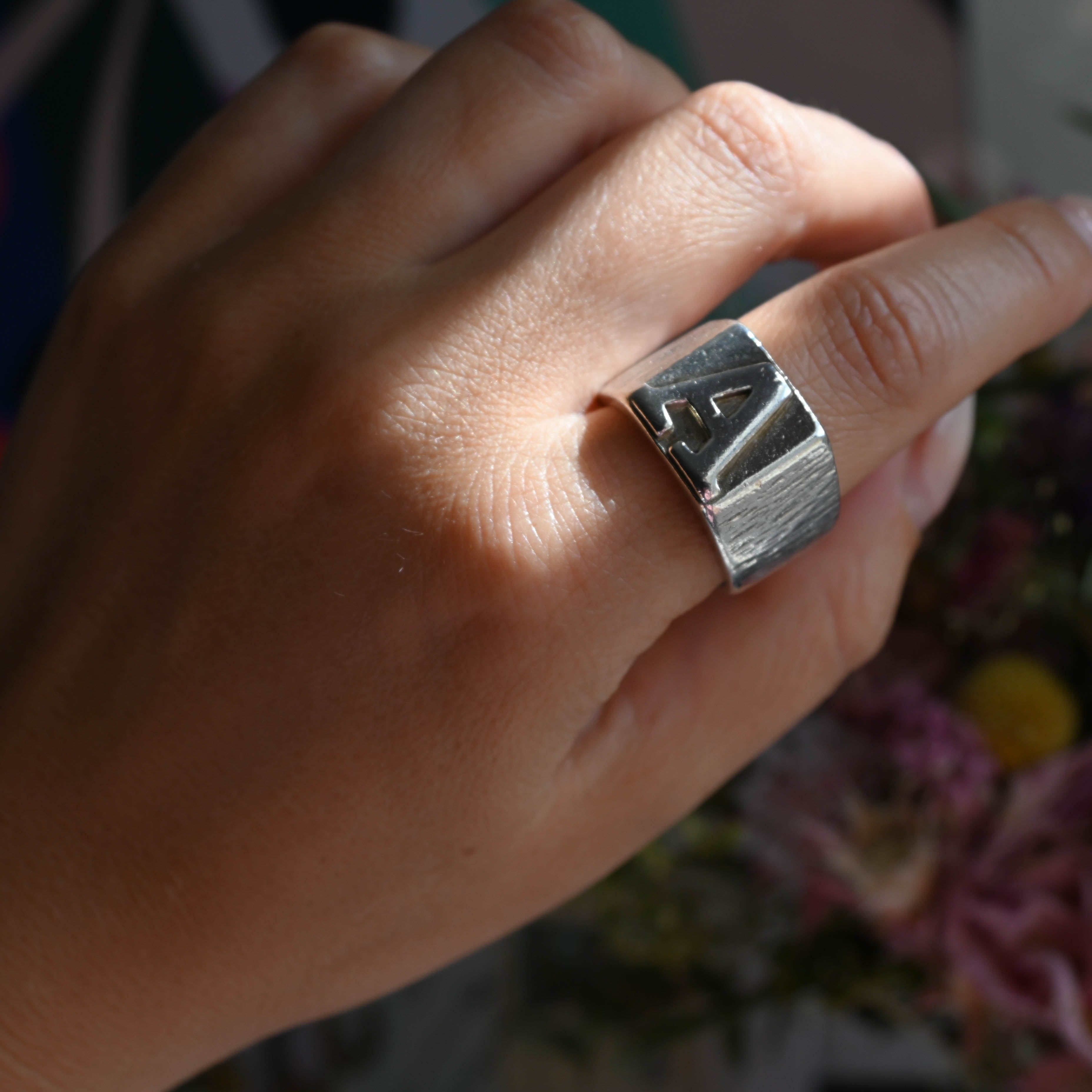 Mens vintage hotsell silver rings