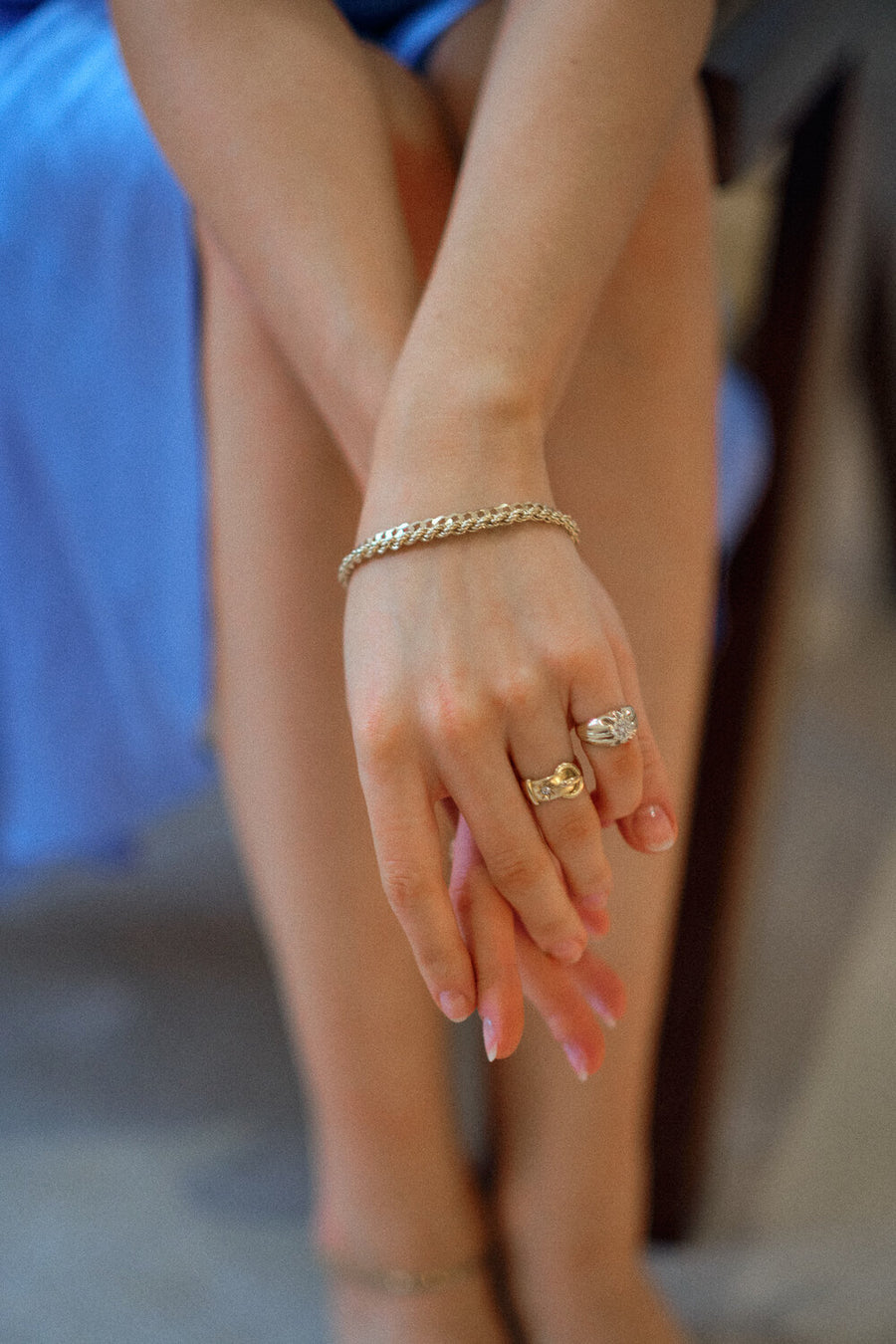 Rope-Style Gold Chain Bracelet
