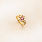 Pearl and Almandine Garnet Ring