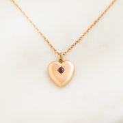 Victorian Ruby Heart Pendant