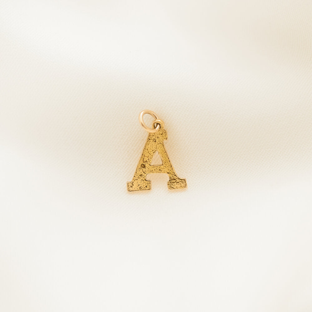 Vintage A Initial Pendant