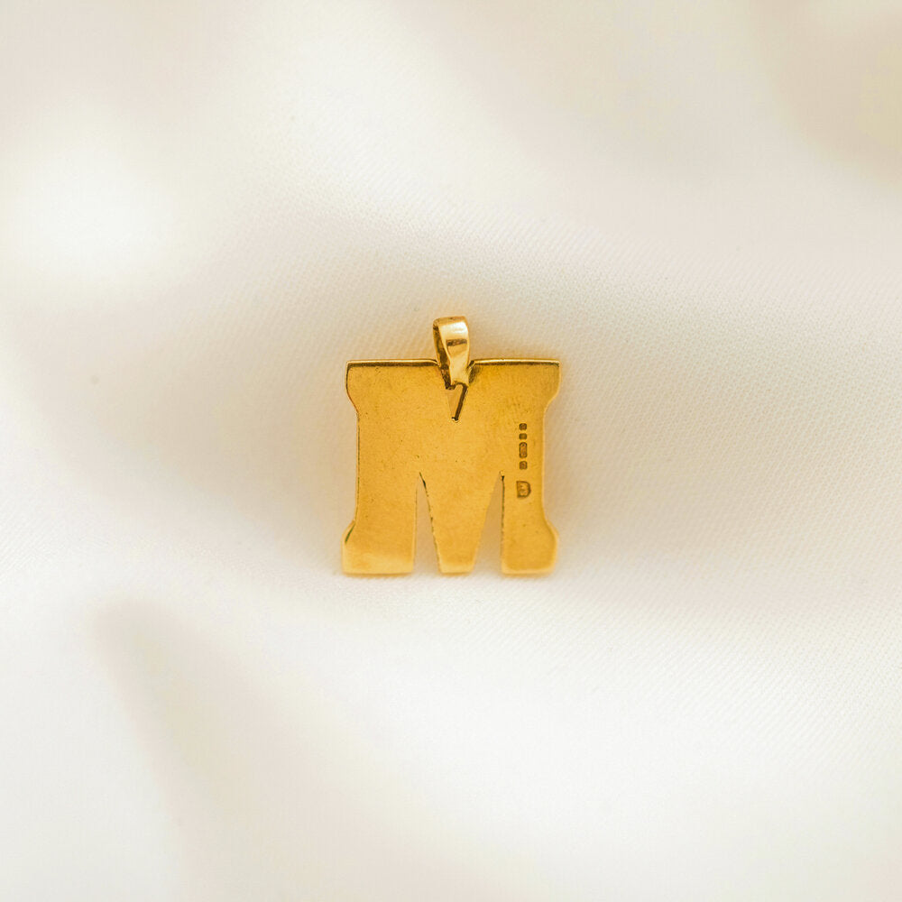 Vintage M Pendant