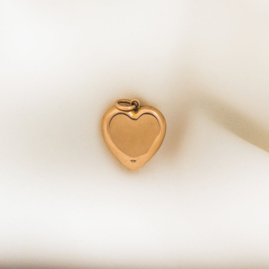 Victorian Ruby Heart Pendant