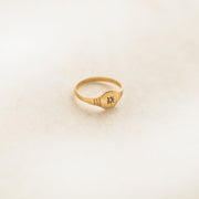 Petite Diamond Signet Ring