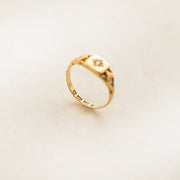 Three Diamond Victorian Ring