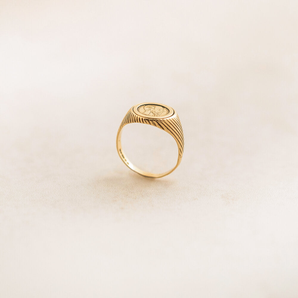 St christopher pinky ring on sale