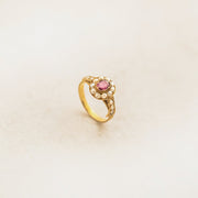 Pearl and Almandine Garnet Ring