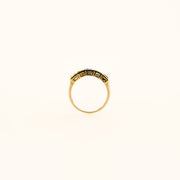 Eighties Rainbow 9ct Gold Band