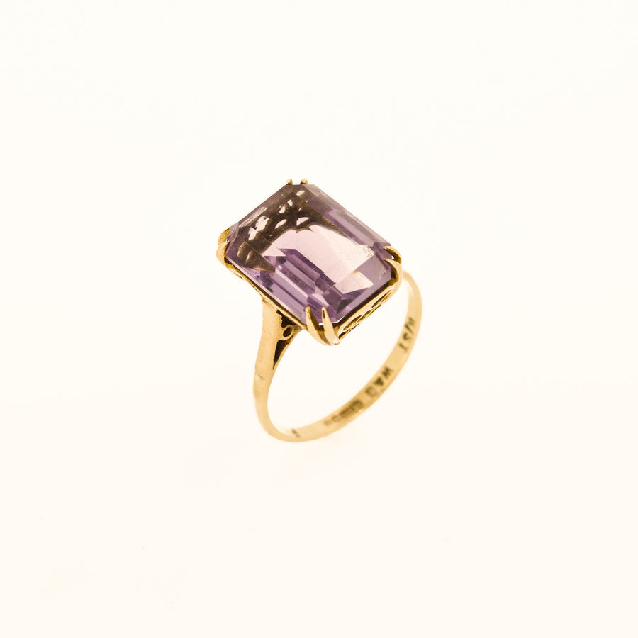 Sixties Amethyst Cocktail Ring