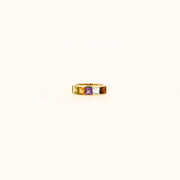 Eighties Rainbow 9ct Gold Band